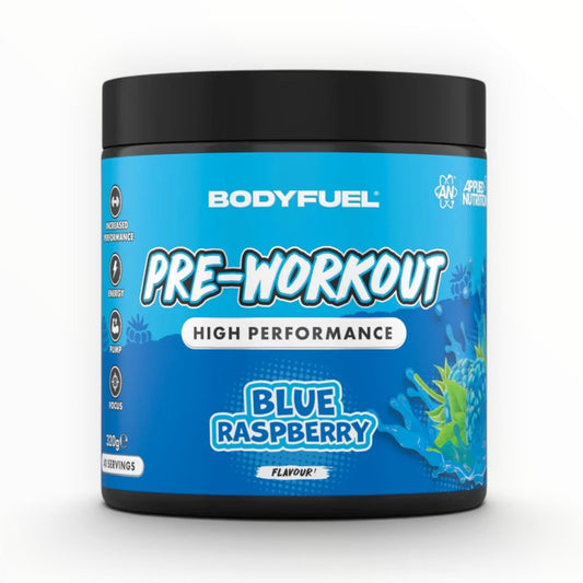 BodyFuel Pre-Workout 320g Blue Raspberry | High Performance Pre-Workout | 40 Servings