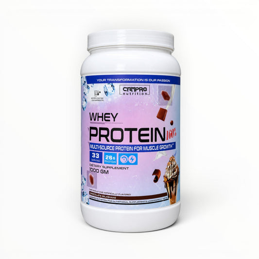 Campro Whey Protein 1kg (33 Servings) | High-Quality Protein for Muscle Growth & Recovery|In Power Fit Supplements Egypt