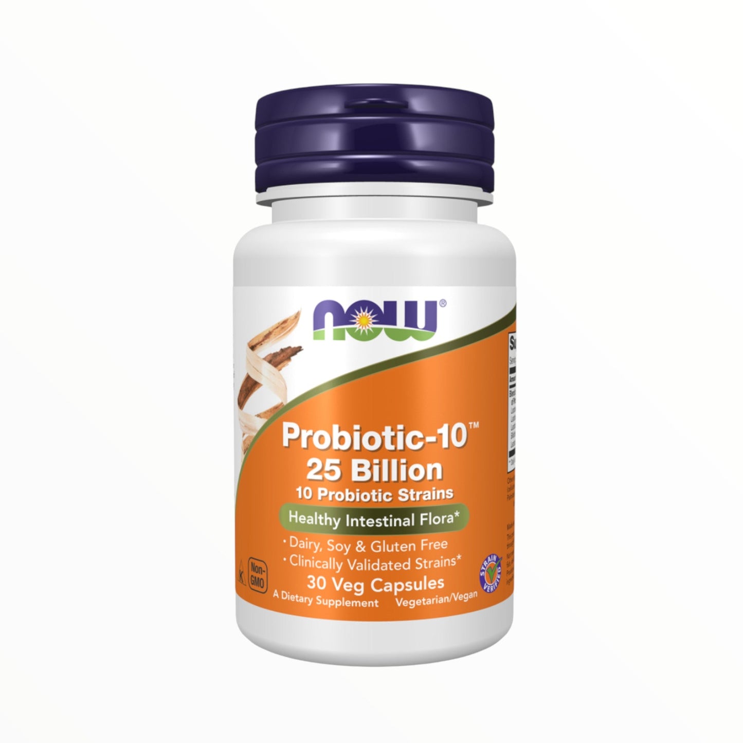 NOW Probiotic-10 25 Billion – 30 Tablets | Digestive Health & Immune Support Probiotic|In Power Fit Supplements Egypt