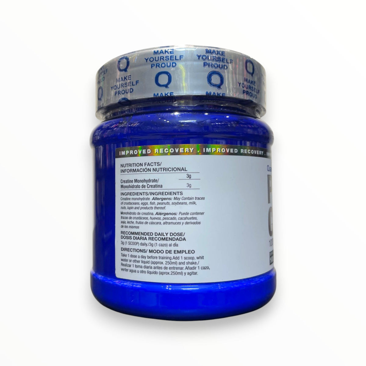 Quamtrax Pure Creatine 300g (100 Servings) | 100% Creatine Monohydrate for Strength & Power