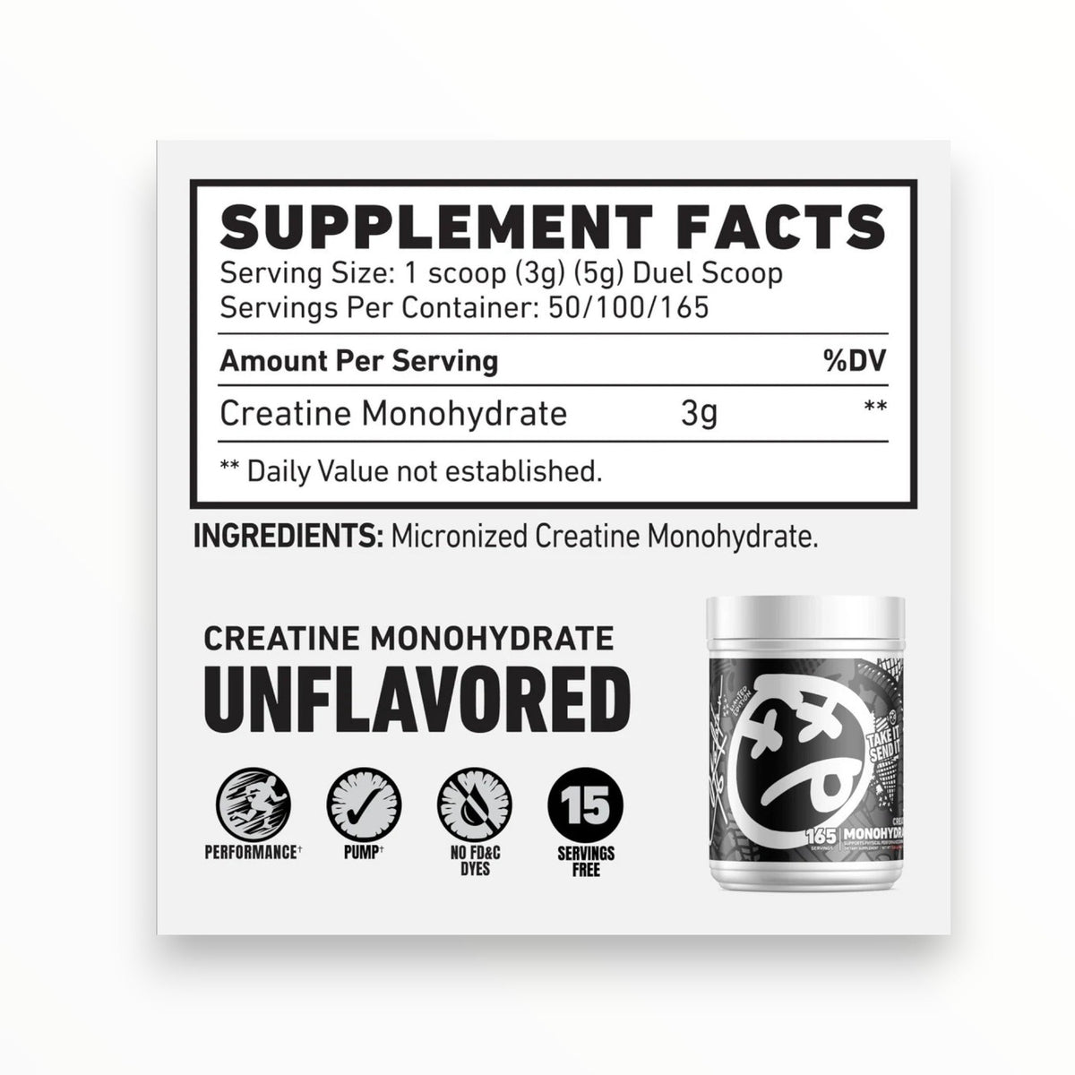 Skeleton Creatine Monohydrate – 50 Servings Strength & Performance | Egypt
