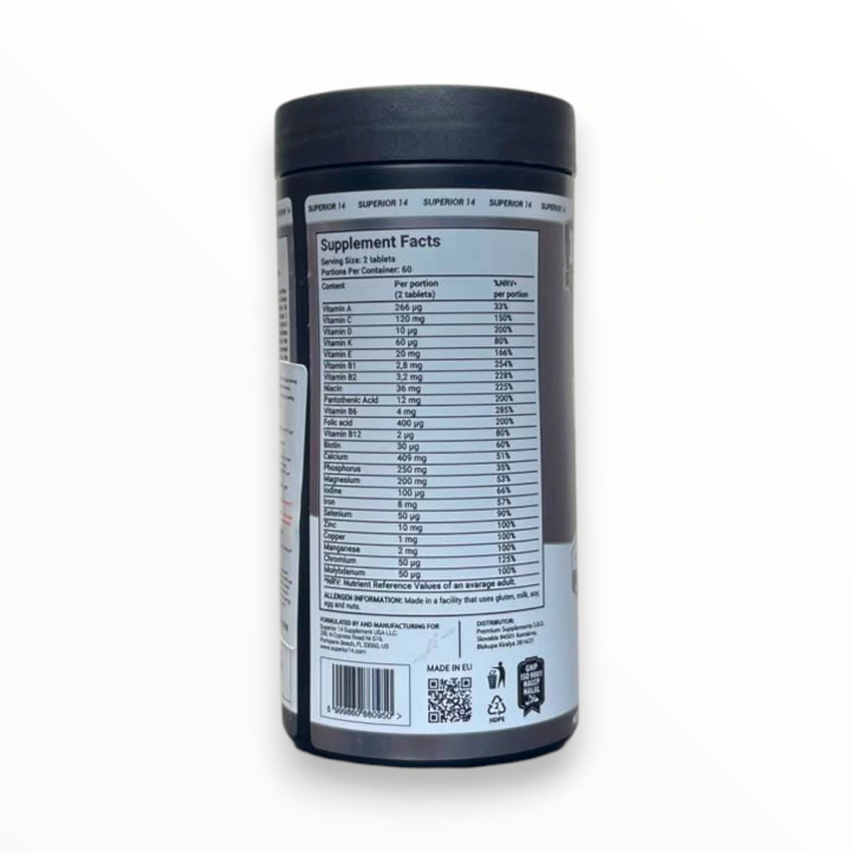 Superior 14 Multi Vitamin | Essential Vitamins & Minerals Complex | 13 Vitamins + 10 Minerals | 120 Tablets