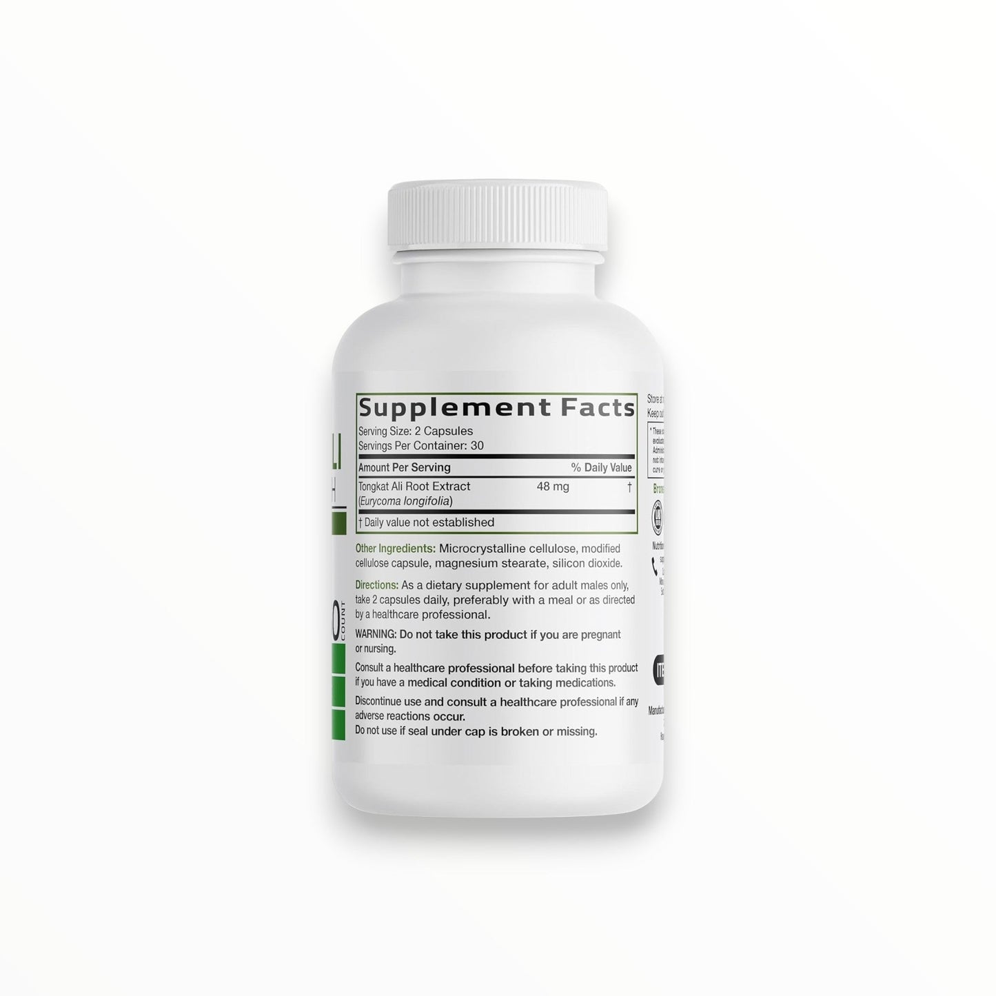 Bronson Longjack Tongkat Ali Extra Strength 60 Vegetarian Capsules | Eurycoma Longifolia Support
