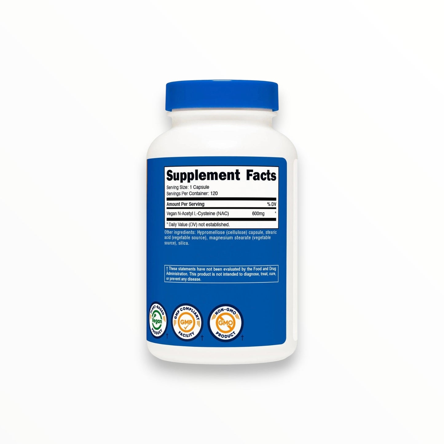 Nutricost NAC 600mg 120 Capsules | Vegan N-Acetyl L-Cysteine Antioxidant & Liver Support