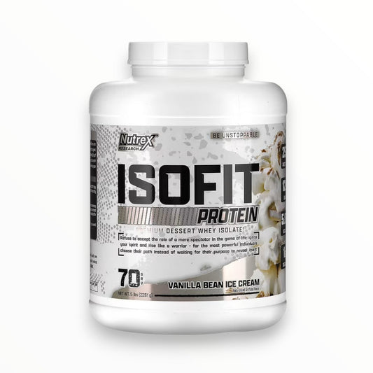 Nutrex IsoFit Protein Isolate – Chocolate Shake Flavor, 100% Whey Isolate, 2K 70 Servings.