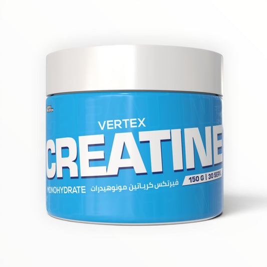 Vertex Nutrition Creatine Monohydrate 150g – 100% Pure Creatine | 30 Servings | Unflavored