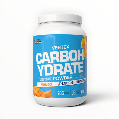 Vertex Nutrition Carbohydrate Powder 1.5kg – Mango Flavor | 28g Carbs | 50 Servings | Intra Workout Energy