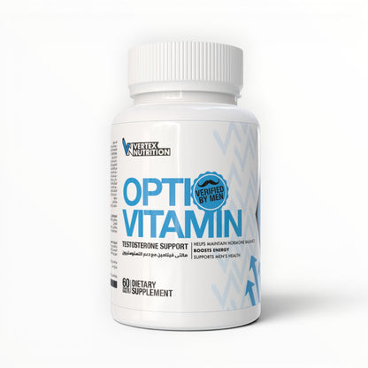 Vertex Nutrition Opti Vitamin for Men 60 Tablets – Daily Multivitamin with Testosterone & Energy Support