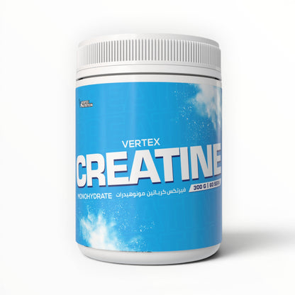 Vertex Nutrition Creatine Monohydrate 300g – 100% Pure Creatine | 60 Servings | Unflavored