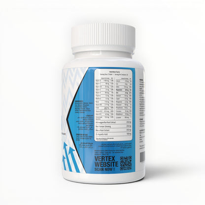 Vertex Nutrition Opti Vitamin for Men 60 Tablets – Daily Multivitamin with Testosterone & Energy Support