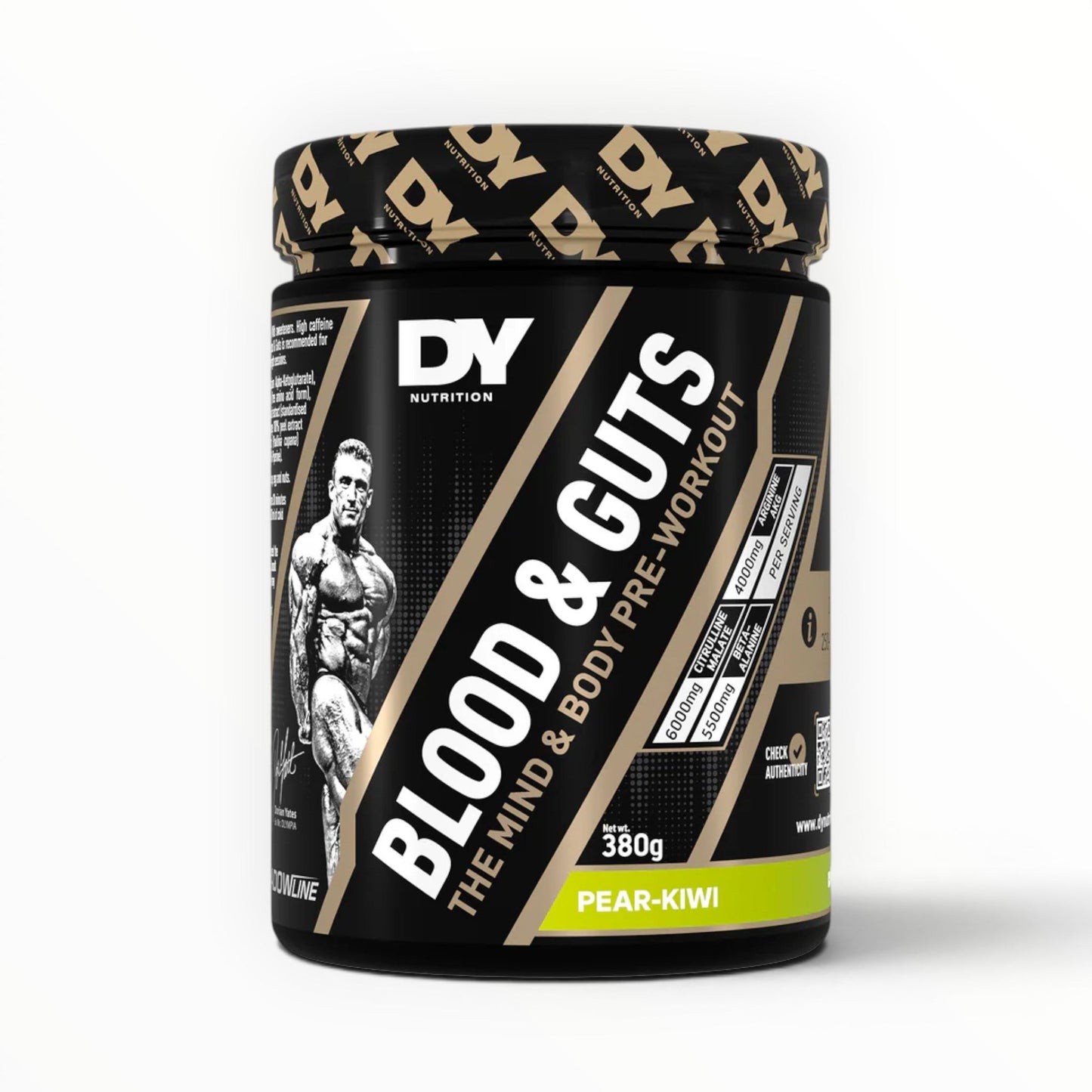 DY Nutrition Blood & Guts Pre Workout Mojito 380g – Extreme Pump, Energy & Focus Booster