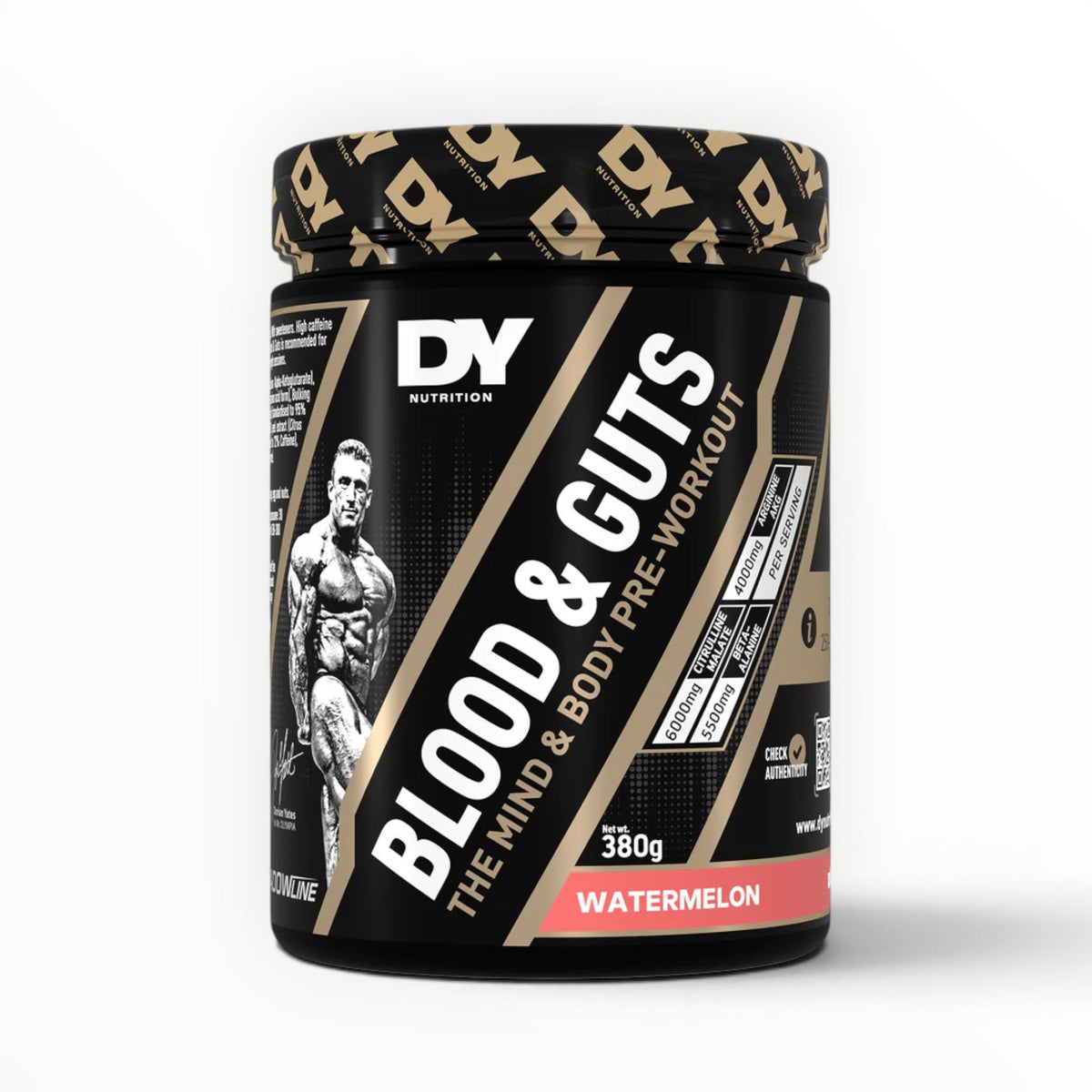 DY Nutrition Blood & Guts Pre Workout Mojito 380g – Extreme Pump, Energy & Focus Booster