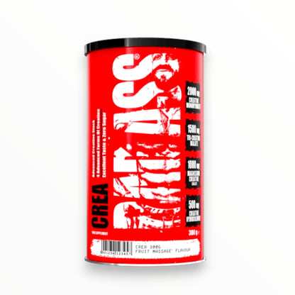 Bad Ass Crea 300g | Advanced Creatine Matrix | Fruit Massage Flavor | Strength & Recovery Formula