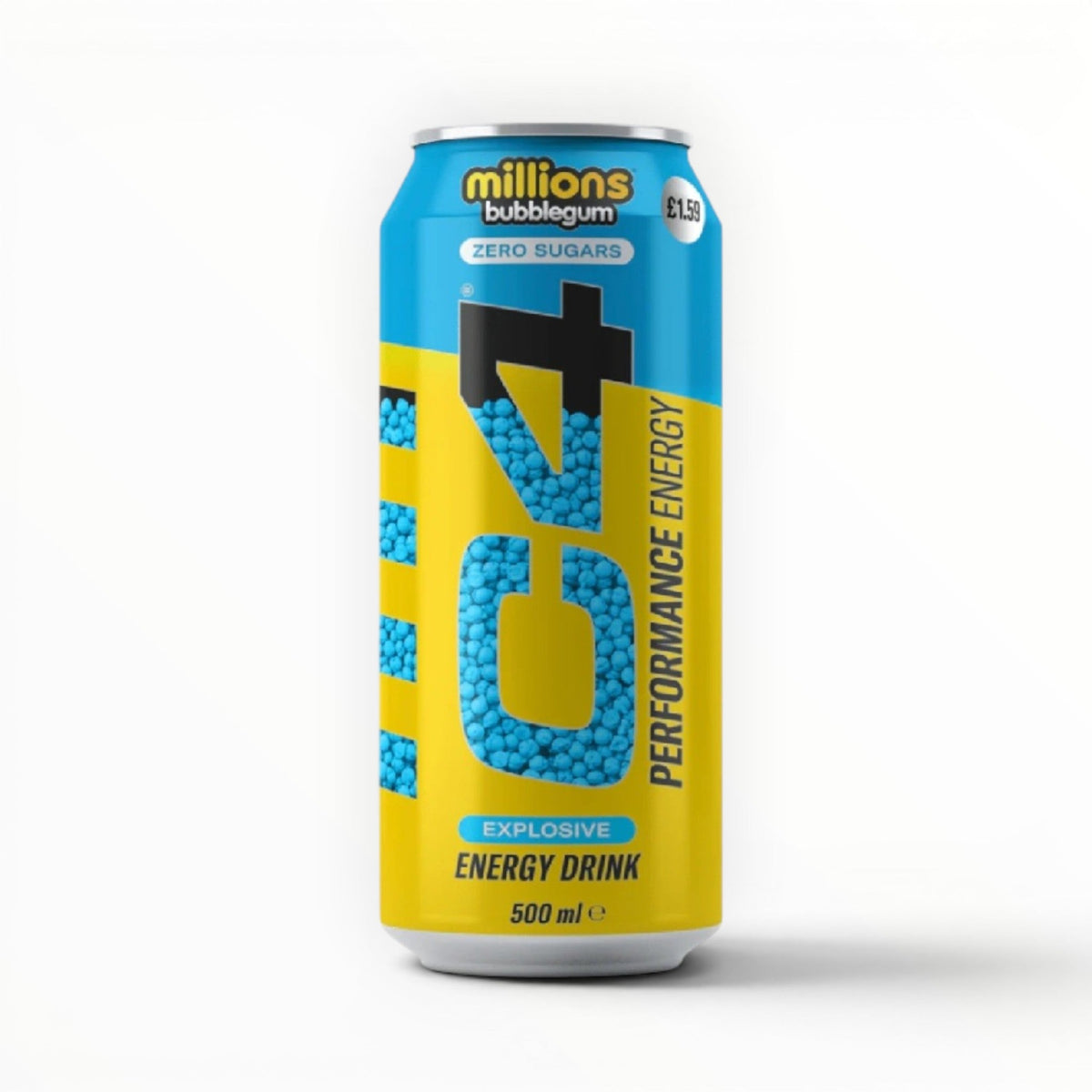 Cellucor C4 Performance Energy Drink Millions Bubblegum | Zero Sugar | 500ml Ready-to-Drink Energy Drink