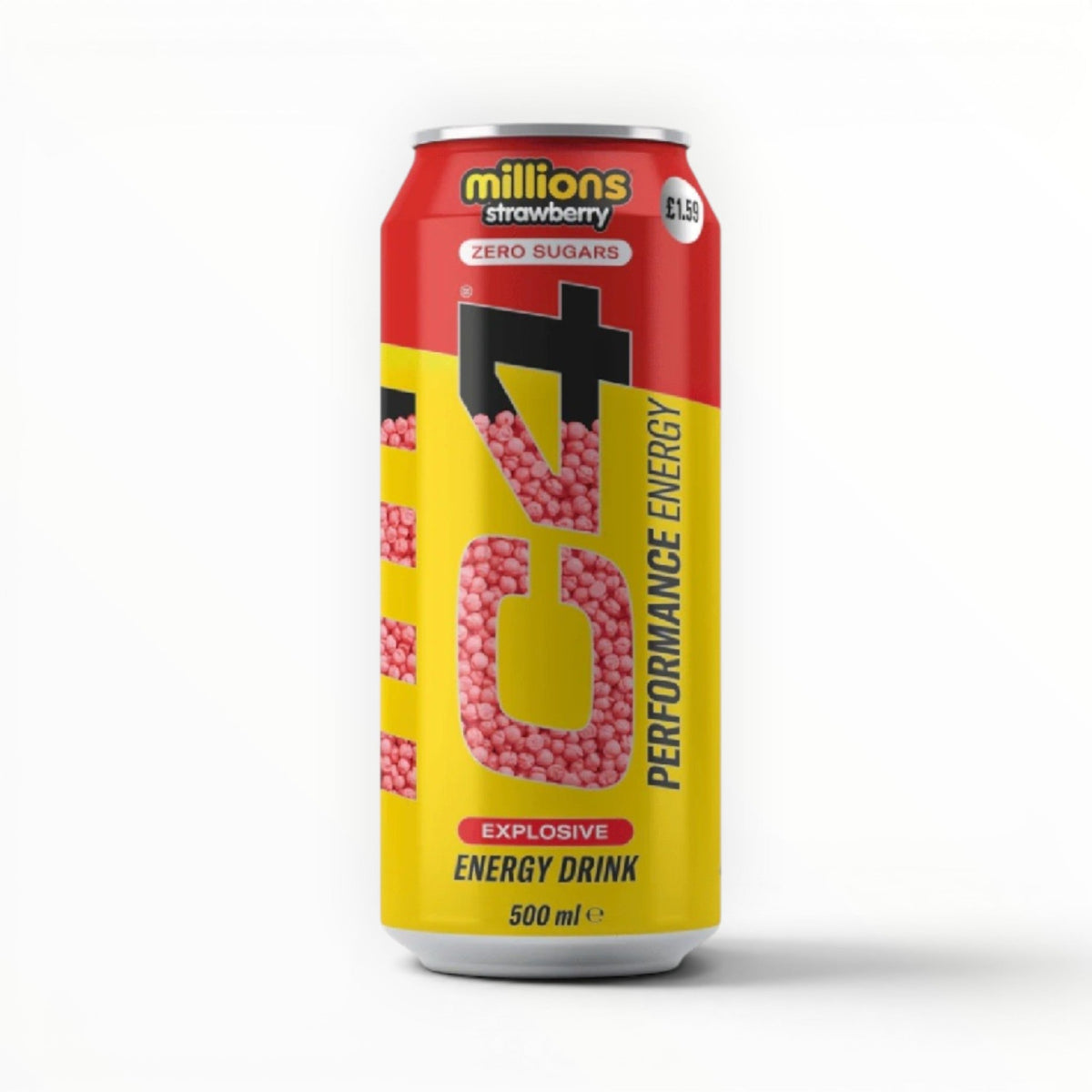 Cellucor C4 Performance Energy Drink Millions Bubblegum | Zero Sugar | 500ml Ready-to-Drink Energy Drink