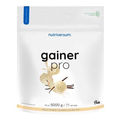 NutriVersum Gainer Pro – High-Calorie Mass Gainer for Muscle Growth, Strawberry, 5kg (71 Servings)