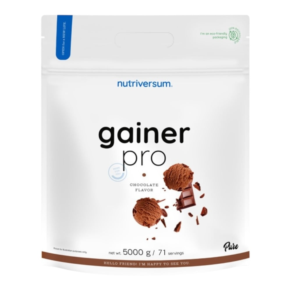 NutriVersum Gainer Pro – High-Calorie Mass Gainer for Muscle Growth, Strawberry, 5kg (71 Servings)