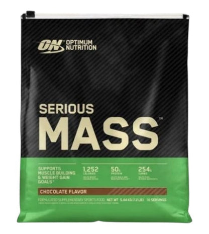 Optimum Nutrition Serious Mass 5.44kg (16 Servings) | High-Calorie Mass Gainer for Muscle & Strength