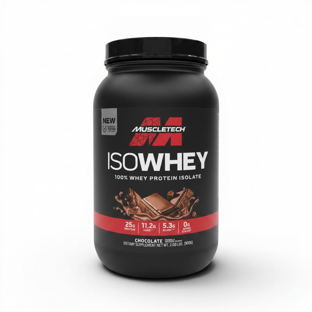 Muscletech ISO Whey Protein Isolate – Chocolate | 907g (2 lbs) | 100% Pure Isolate