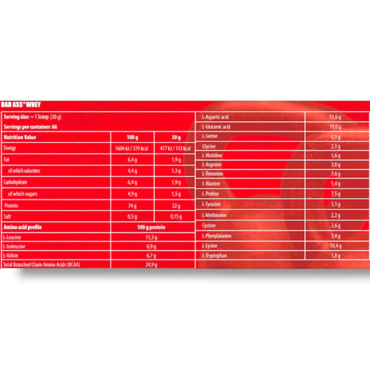Bad Ass Whey Protein 2kg – Chocolate Flavour
