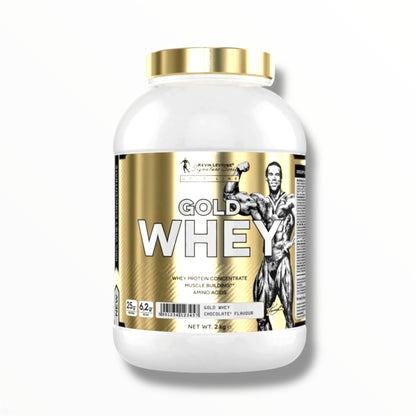 Kevin Levrone Gold Whey Protein – 25g Protein, Whey Concentrate, Chocolate Flavor, Muscle Building Formula