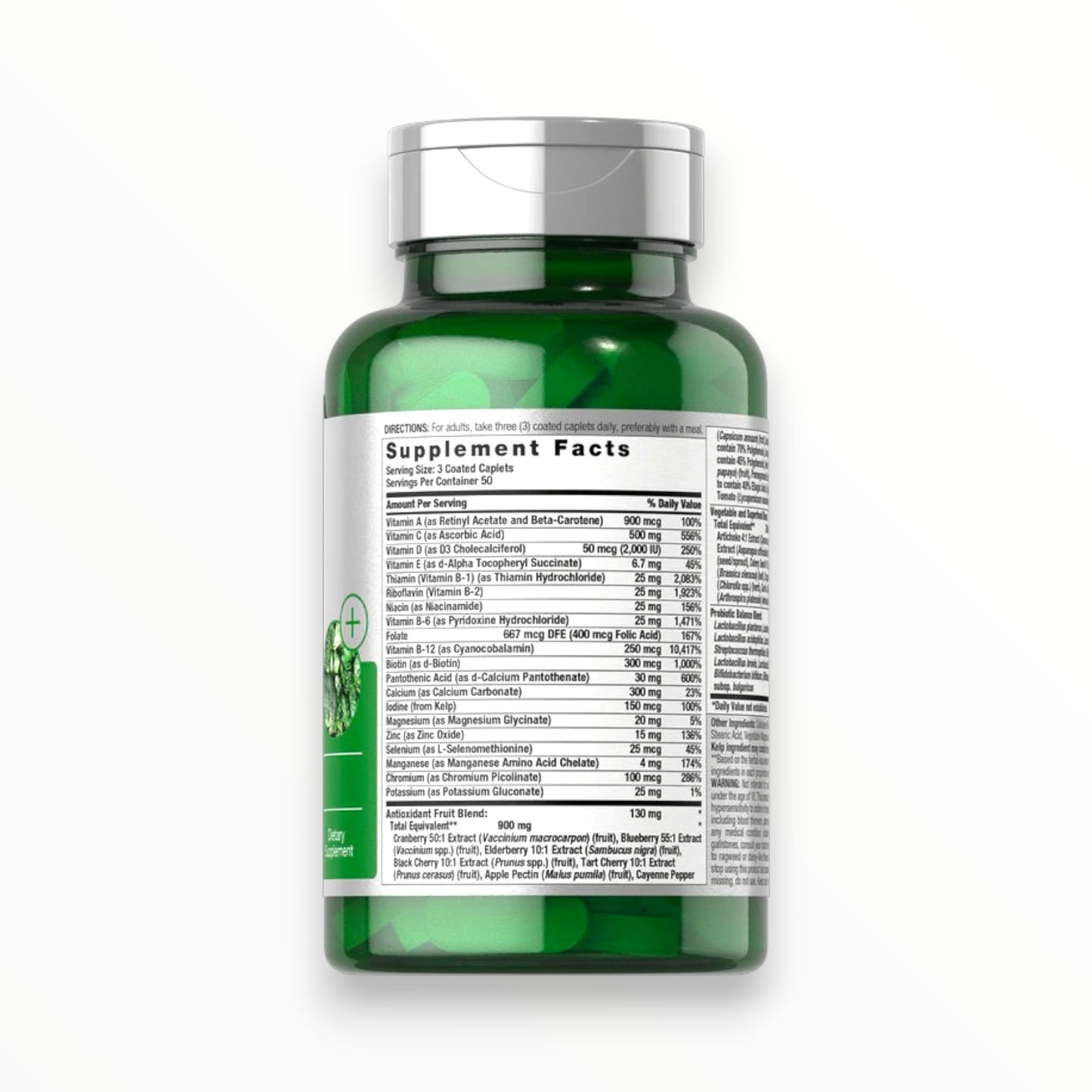 Horbaach Super Greens – 20+ Superfoods & 14 Probiotics (150 Caplets) | Egypt