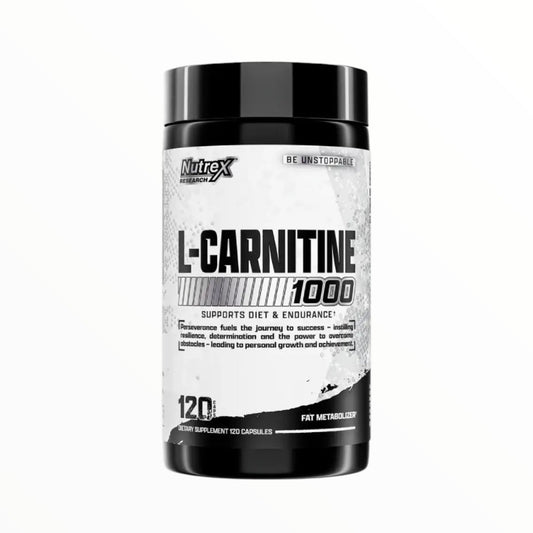 Nutrex L-Carnitine 1000 – 120 Capsules | Fat Burner & Energy Support Supplement Egypt.