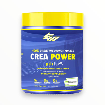 Crea Power Creatine Monohydrate 400g (Creapure®) – 80 Servings | Muscle Strength & Performance Egypt