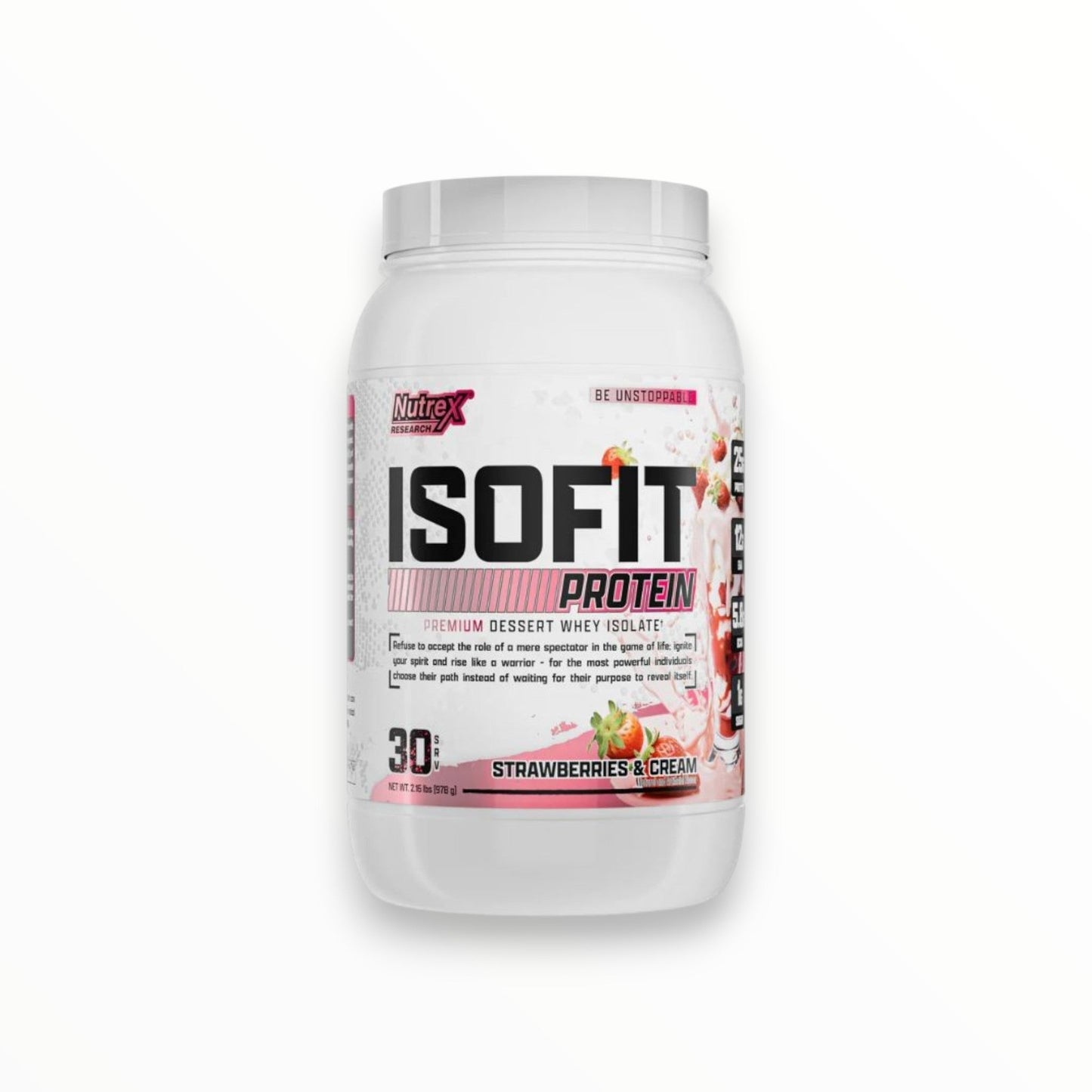 Nutrex IsoFit Whey Isolate Protein – 30 Servings | Fast Absorption Lean Protein for Muscle Growth Egypt