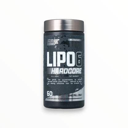 Nutrex LIPO-6 Hardcore 60 Capsules | Maximum Strength Fat Burner & Energy Support