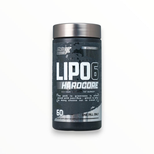Nutrex LIPO-6 Hardcore 60 Capsules | Maximum Strength Fat Burner & Energy Support