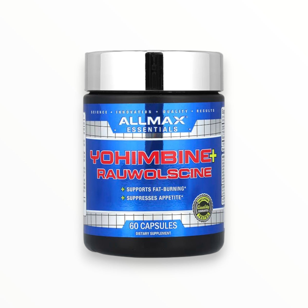 ALLMAX Essentials Yohimbine + Rauwolscine 60 Capsules – Advanced Thermogenic Fat Burner & Appetite Support