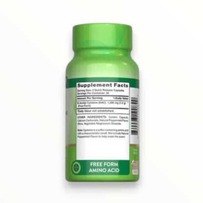 Nature's Truth NAC 1200mg | N-Acetyl Cysteine Antioxidant & Liver Support | 60 Quick Release Capsules