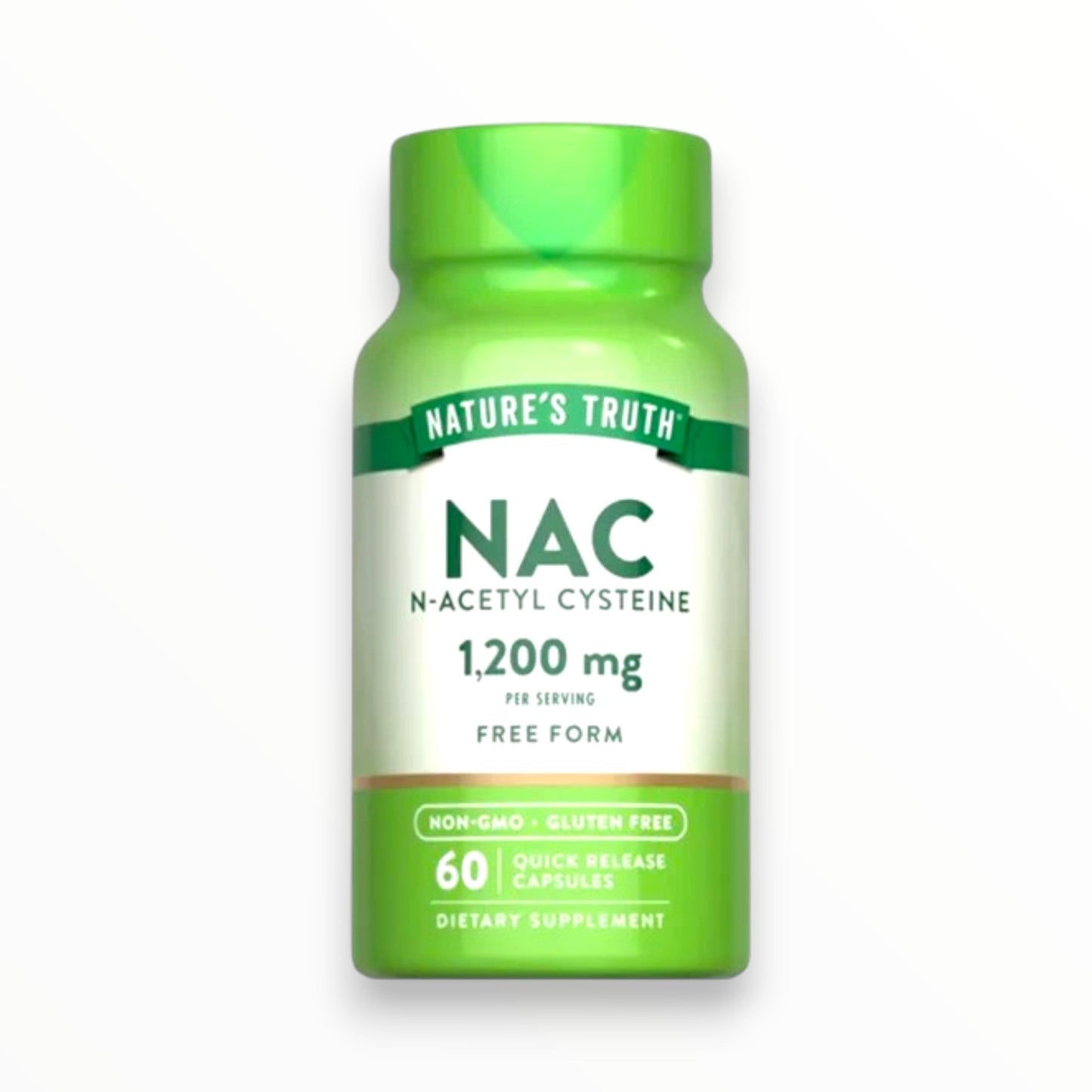 Nature's Truth NAC 1200mg | N-Acetyl Cysteine Antioxidant & Liver Support | 60 Quick Release Capsules