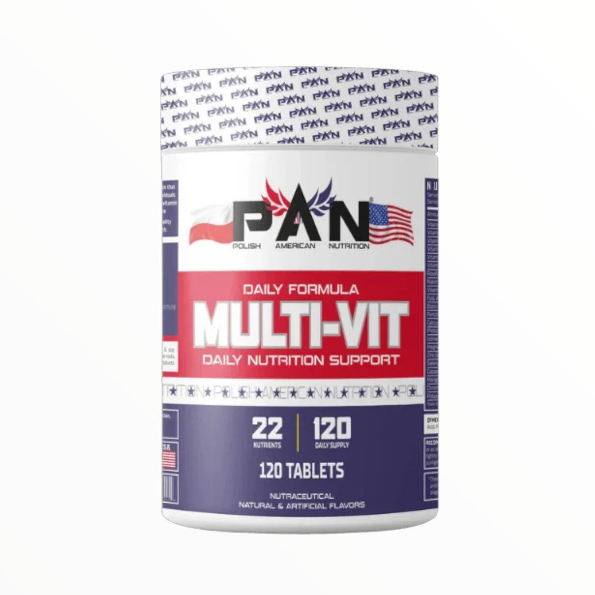 P.A.N. Multivitamin – 120 Tablets | Complete Daily Vitamins & Minerals| In Power Fit Supplements Egypt