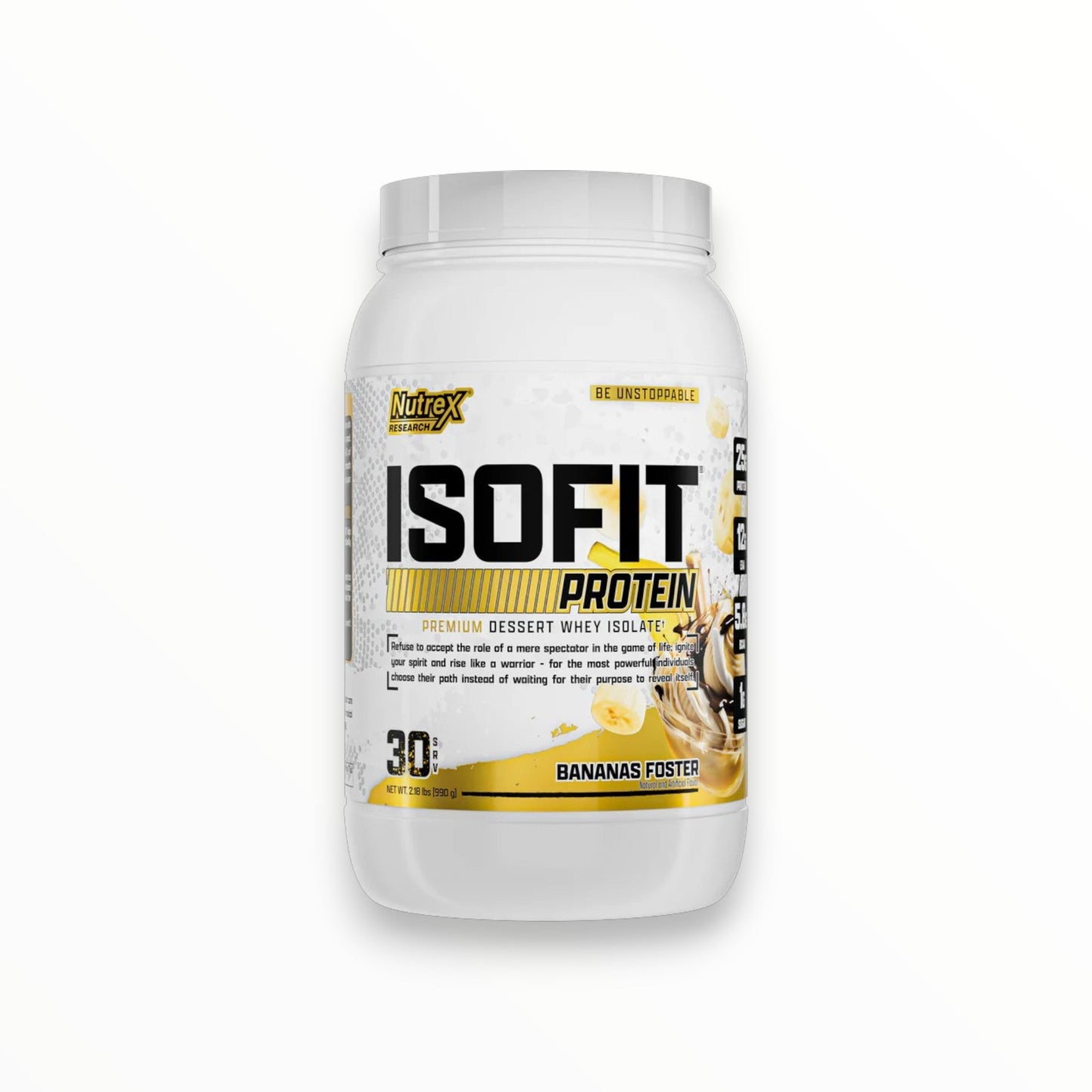 Nutrex IsoFit Whey Isolate Protein – 30 Servings | Fast Absorption Lean Protein for Muscle Growth Egypt