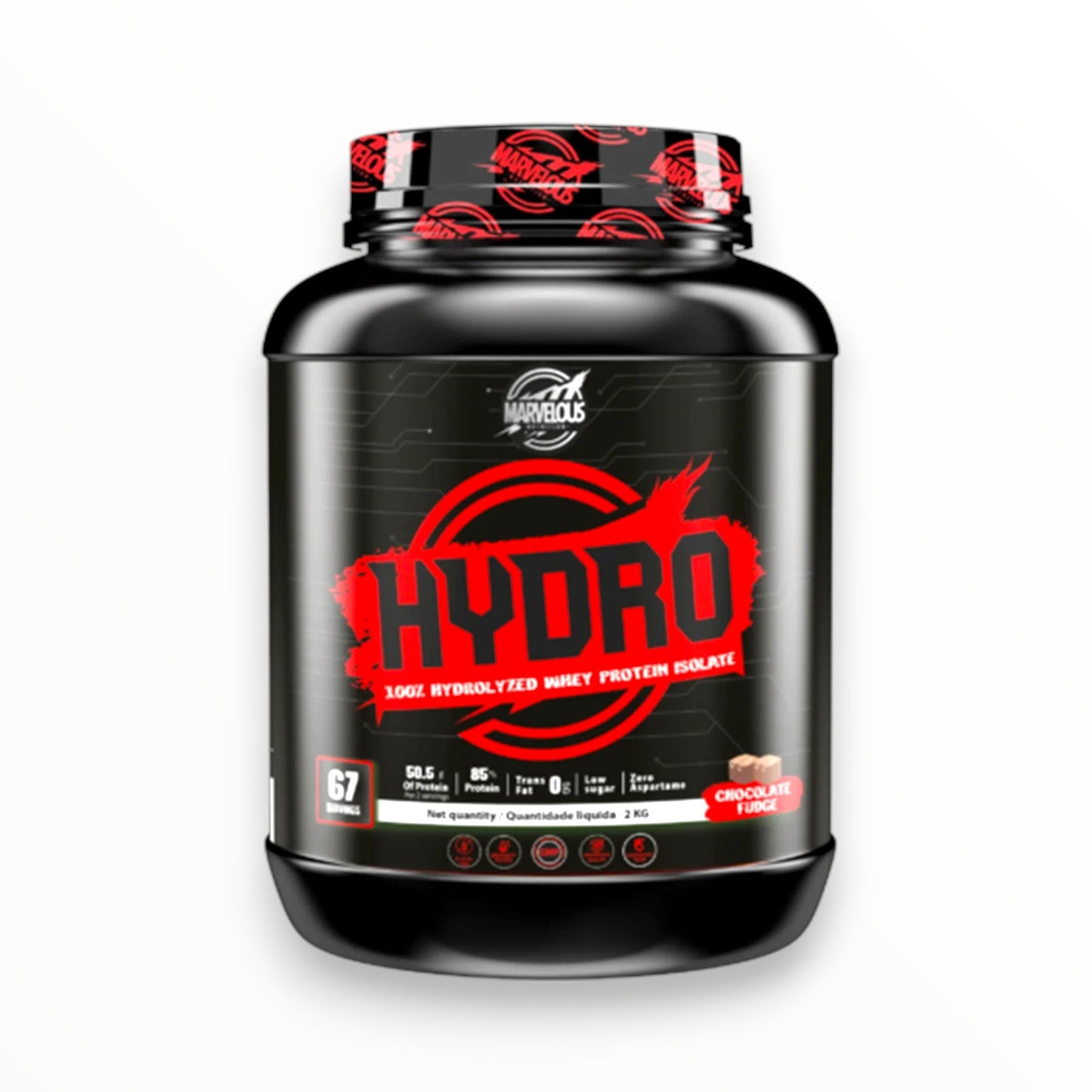 Marvelous Hydro 2kg (67 Servings) | Hydrolyzed Whey Protein for Rapid Recovery & Lean Muscle|In Power Fit Supplements Egypt