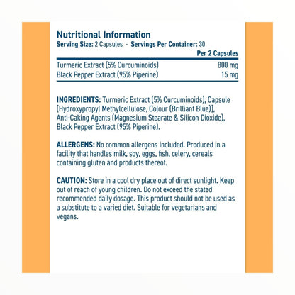 Applied Nutrition Turmeric 800mg | 60 Capsules | Joint Support & Daily Wellness Supplement