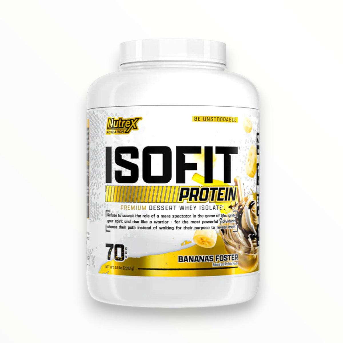 Nutrex IsoFit Protein Isolate – Chocolate Shake Flavor, 100% Whey Isolate, 2K 70 Servings.