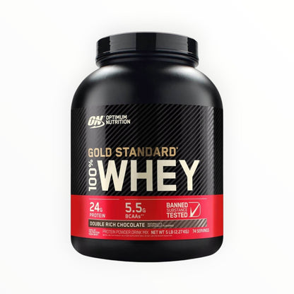 Optimum Nutrition Gold Standard 100% Whey Protein – Double Rich Chocolate, 5lb (2.27kg)
