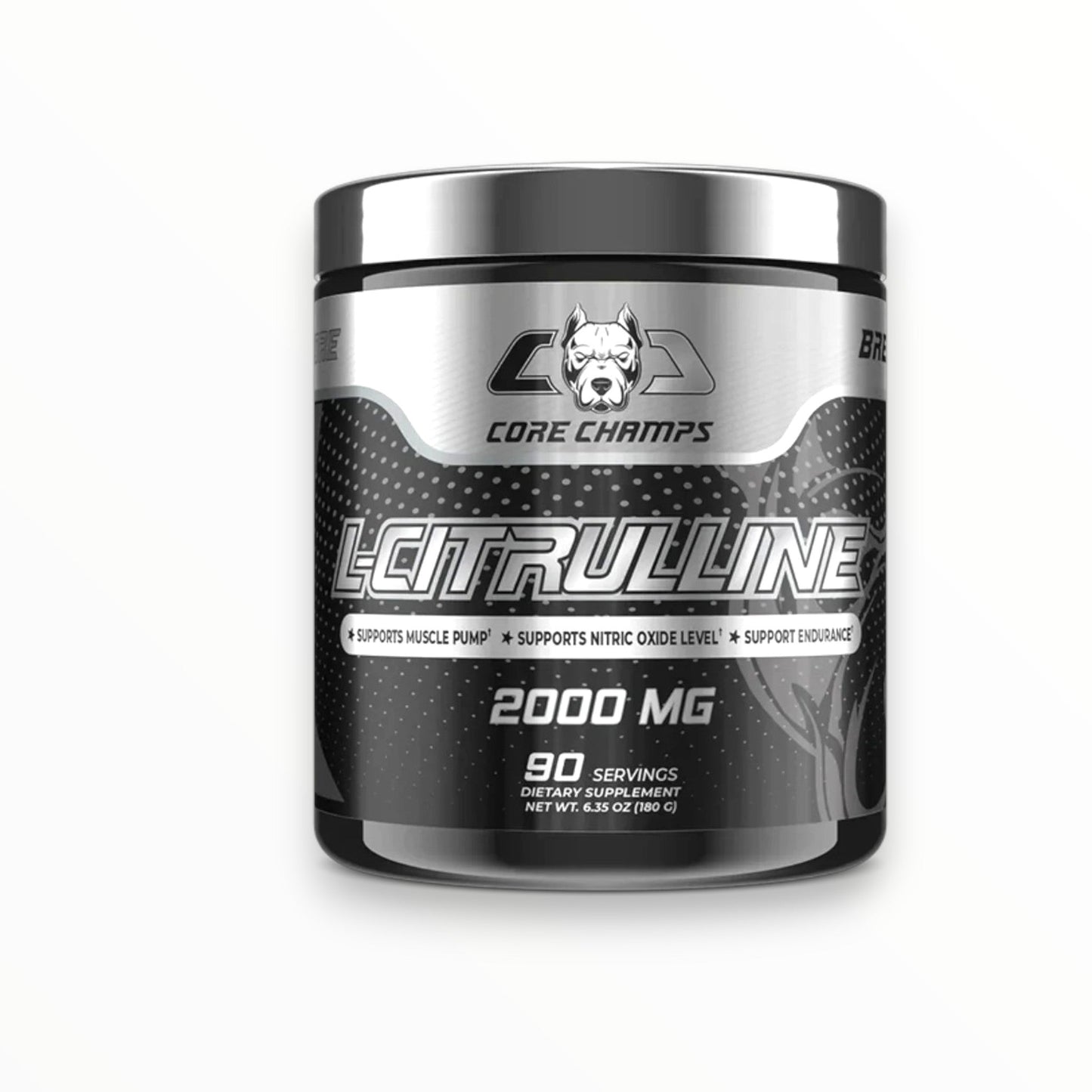 Core Champs L-Citrulline 2000mg | Nitric Oxide & Muscle Pump Support | 90 Servings