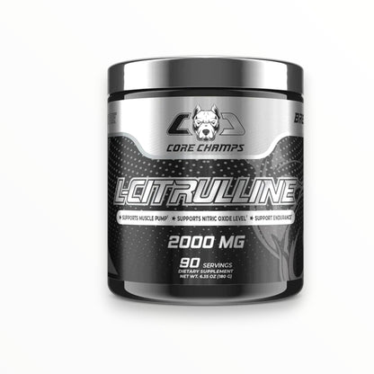 Core Champs L-Citrulline 2000mg | Nitric Oxide & Muscle Pump Support | 90 Servings