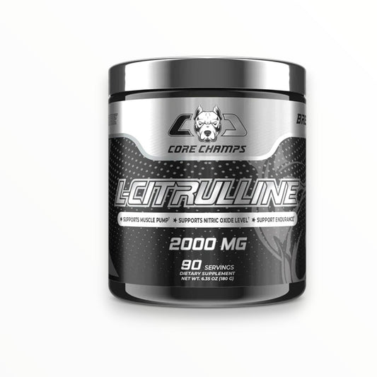 Core Champs L-Citrulline 2000mg | Nitric Oxide & Muscle Pump Support | 90 Servings