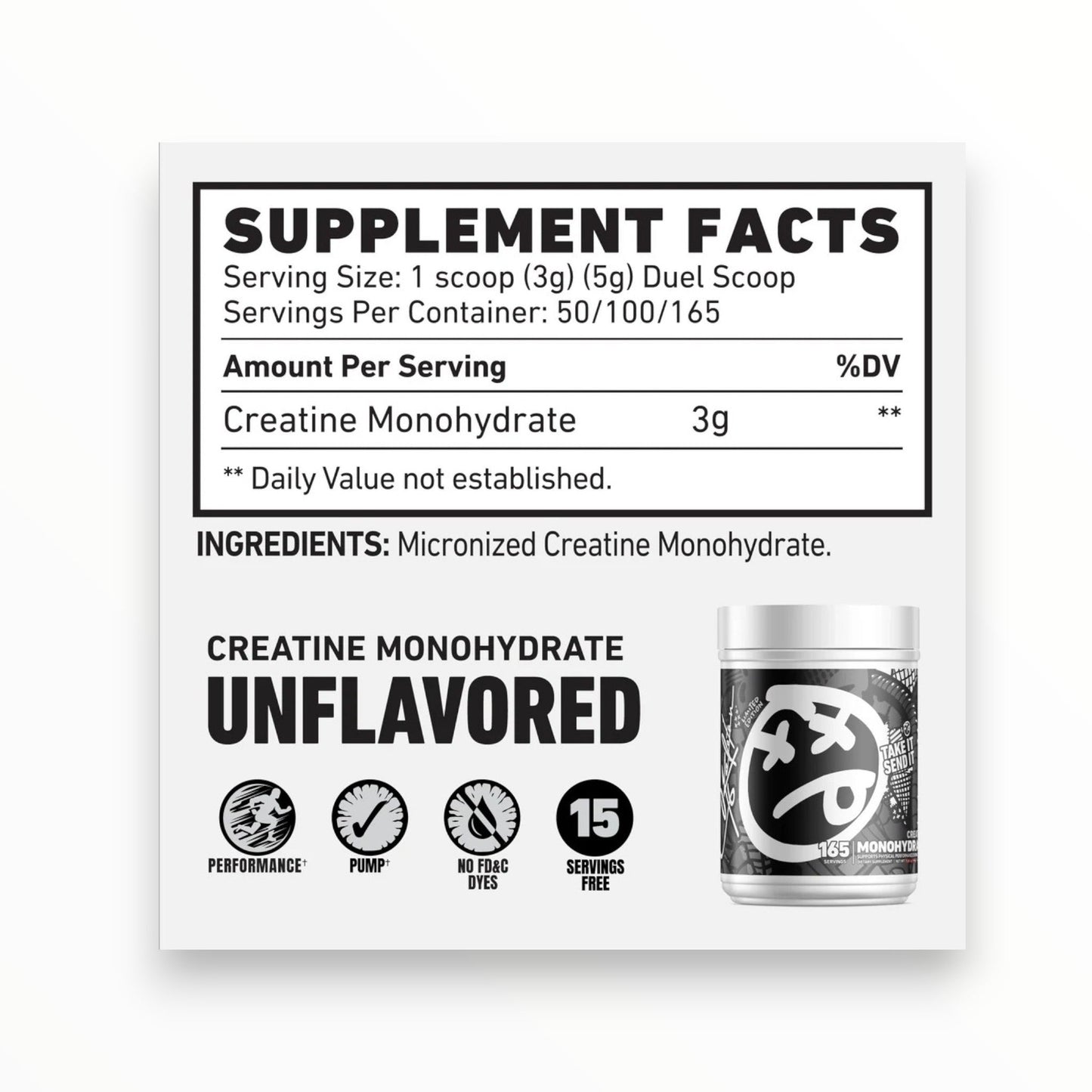 Skeleton Creatine Monohydrate – 50 Servings Strength & Performance | Egypt