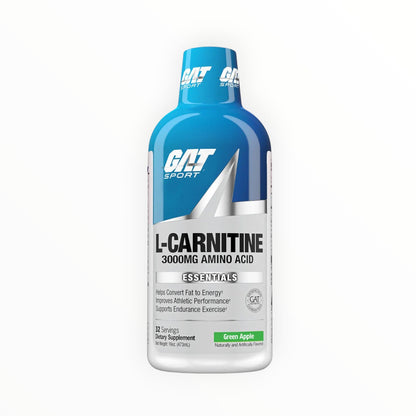 GAT Sport Liquid L-Carnitine 3000mg – Fat to Energy Support, Green Apple, 473ml