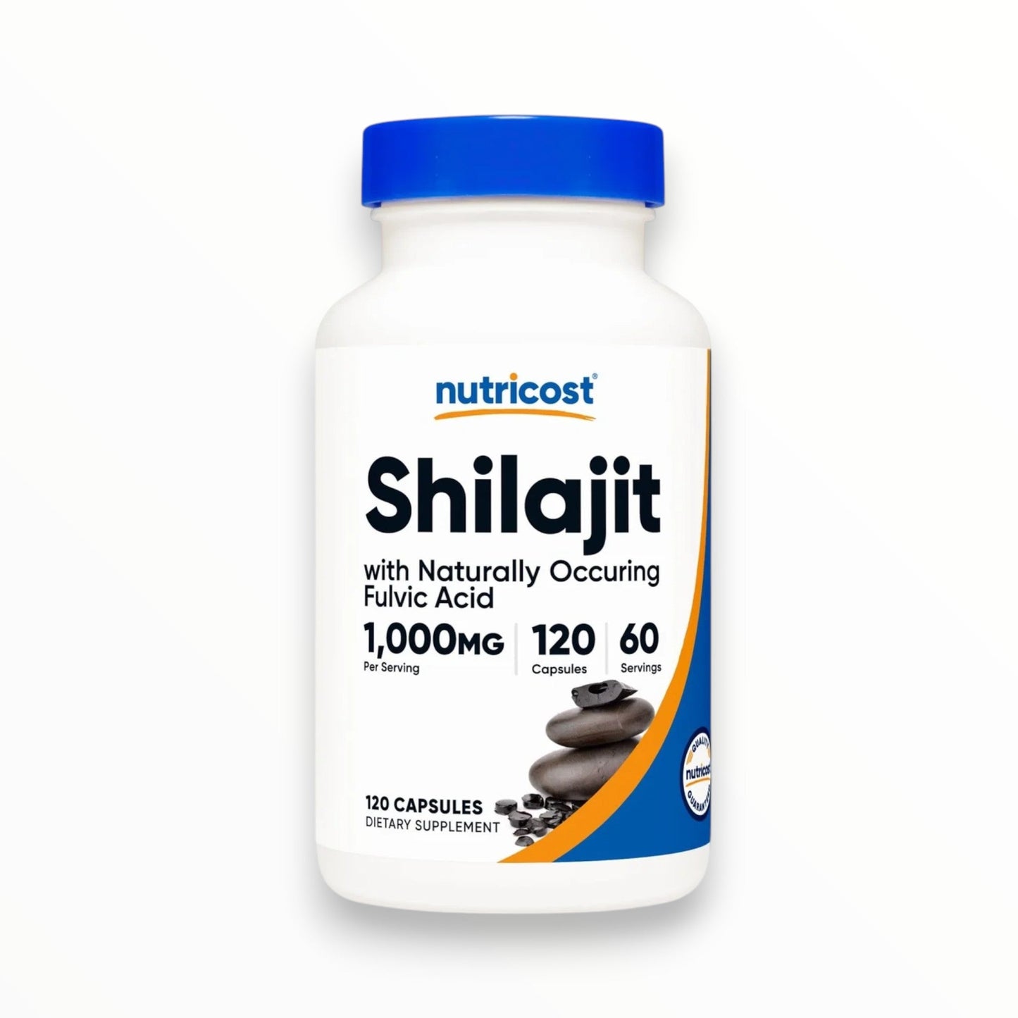Nutricost Shilajit 1000mg with Fulvic Acid – 120 Capsules | Energy & Vitality Support