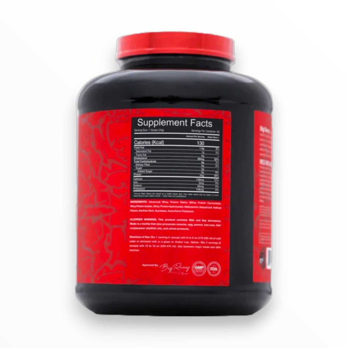 Red Rex Whey Protein 2kg (60 Servings) | High-Quality Whey for Muscle Growth & Recovery|In Power Fit Supplements Egypt In