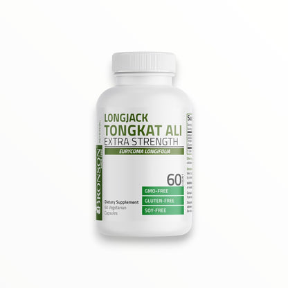 Bronson Longjack Tongkat Ali Extra Strength 60 Vegetarian Capsules | Eurycoma Longifolia Support