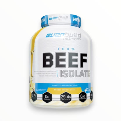 Everbuild Nutrition 100% Beef Isolate French Vanilla 4lbs – Hydrolyzed Beef Protein Isolate