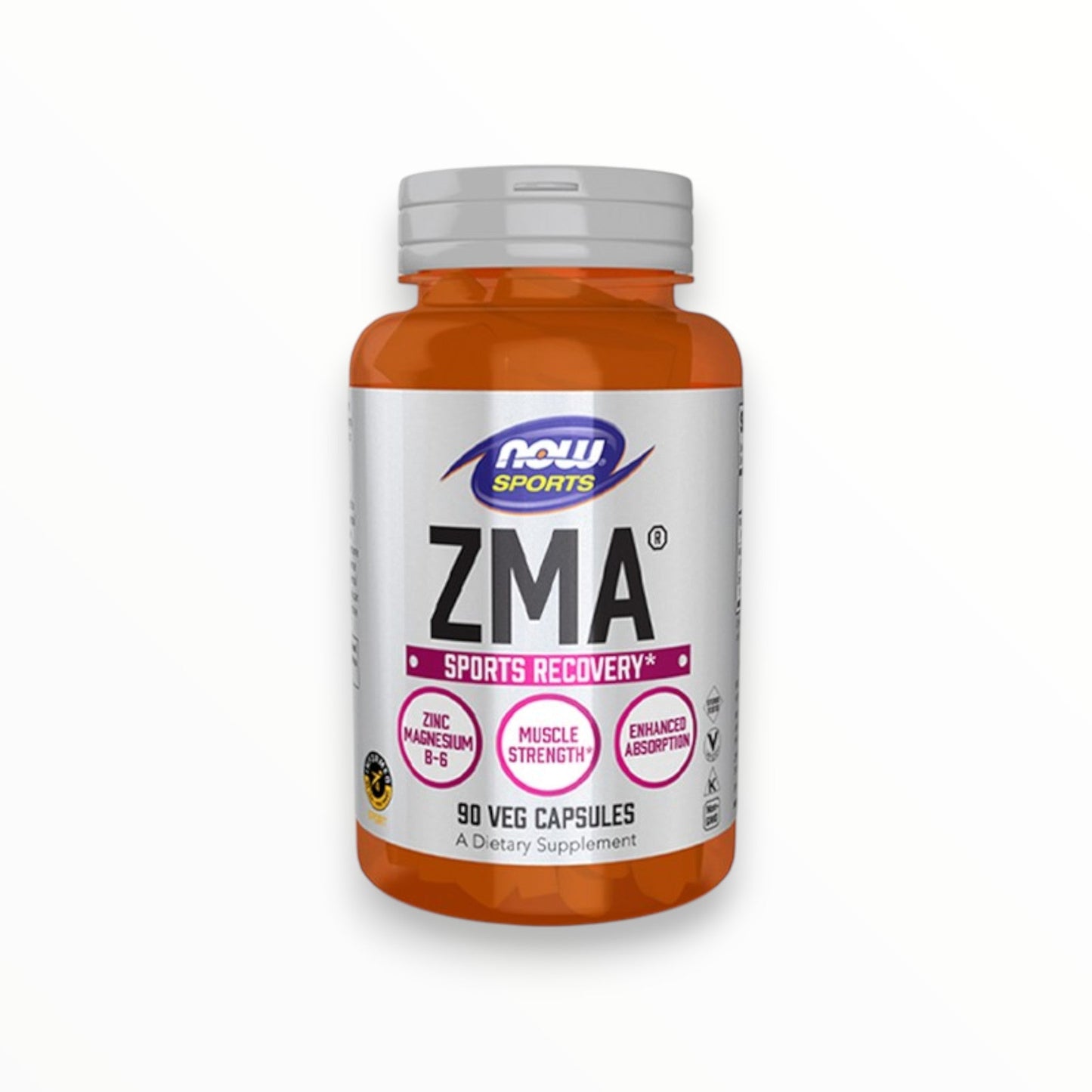 NOW Sports ZMA – Zinc Magnesium B6 Complex (90 Veg Capsules) Recovery & Sleep Support | Egypt